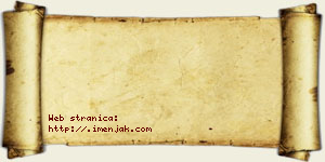 Natalija Joksić vizit kartica